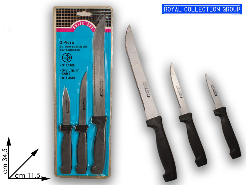 22552 2 3 Knife Coltelli Cm11,5x34,5
