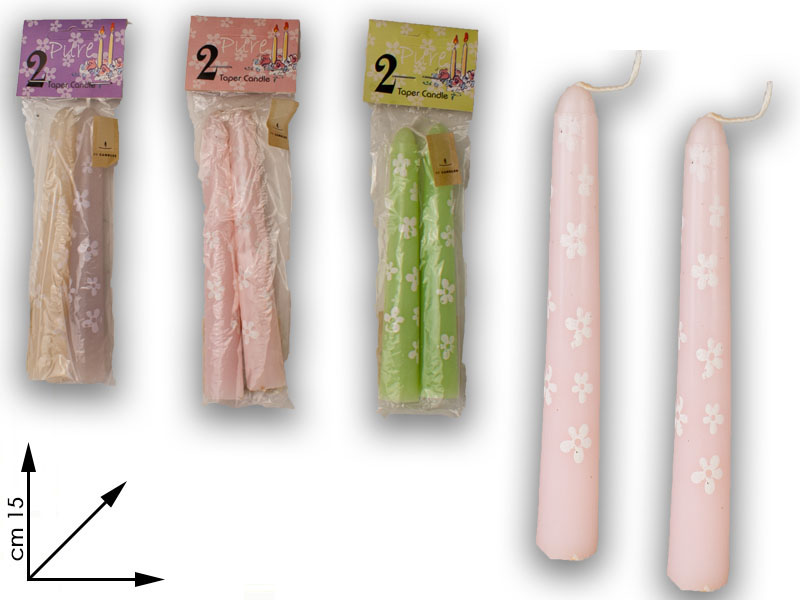 835 Set 2 Candele Col Ass