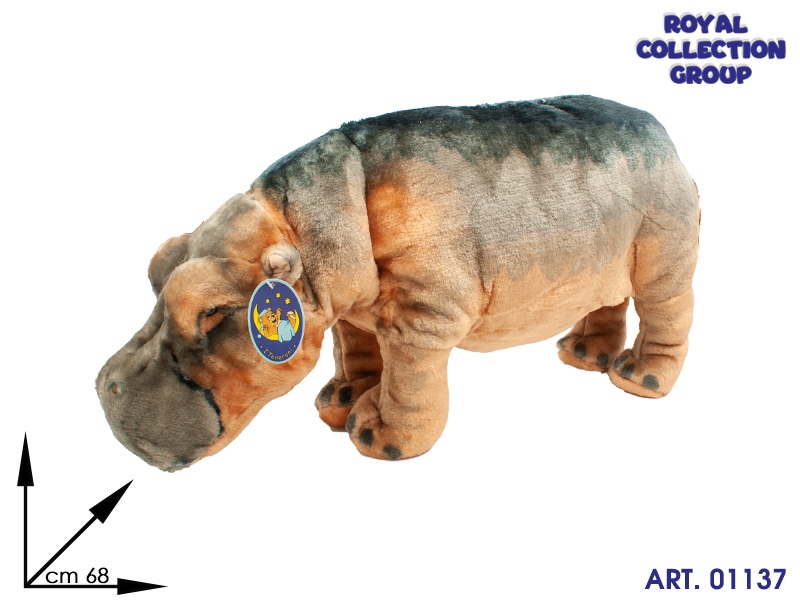 6651 28 Peluche Ippopotamo Cm68
