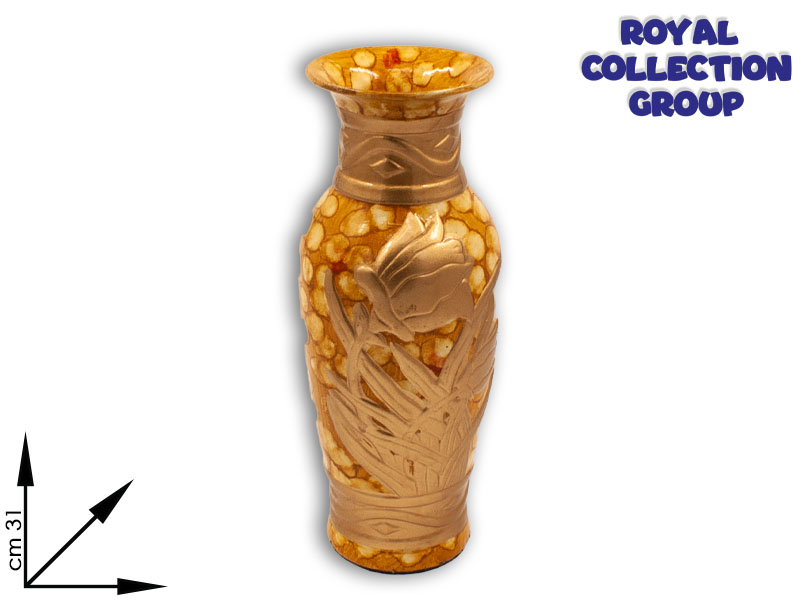 5148 Vaso Porcellana 2 Col Cm31x12