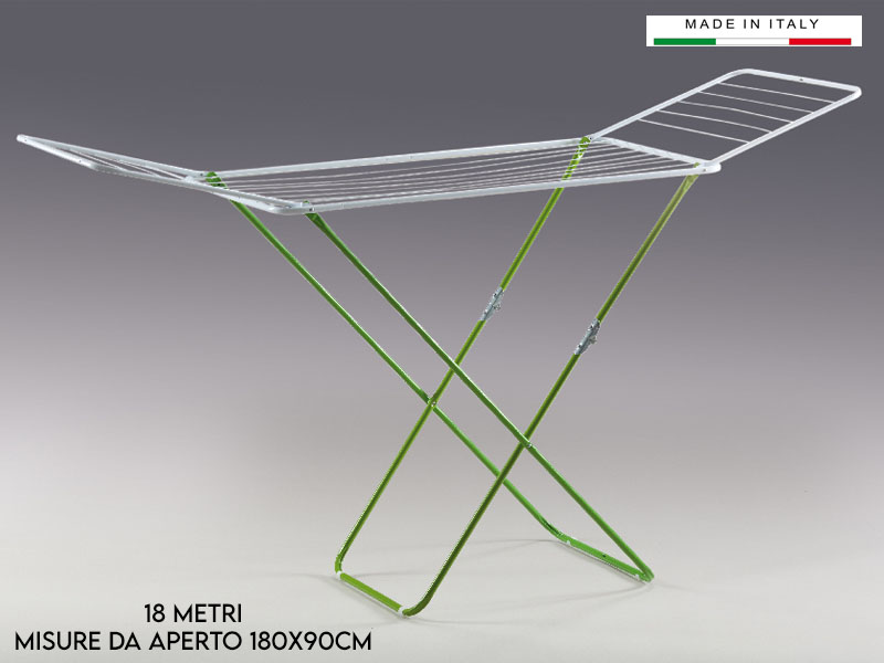 Stendibiancheria Mt18 Cm177x55x93 Pl 192 (min.pz6)