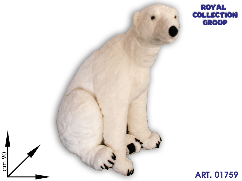 1951 35 Peluche Orso Polare Cm90x56