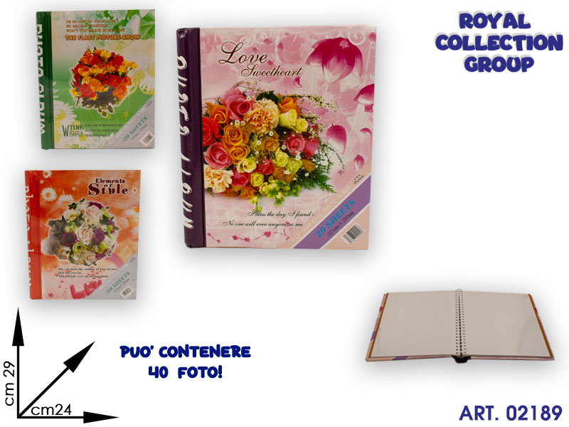 8190 Album 40 Portafoto Col Ass Cm29x24