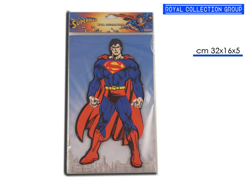 Sm 061002 Decorazione Superman Cm32x16,5