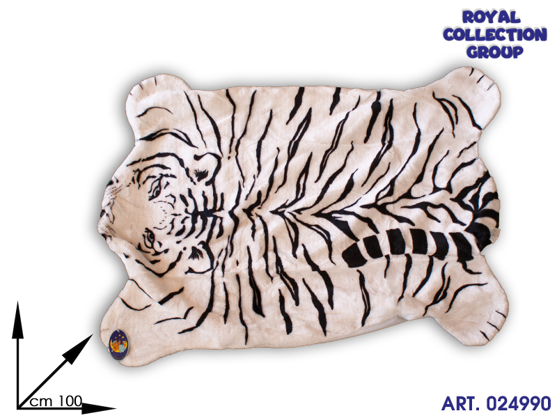 Hk03b 41 Peluche Tappeto Tigre Bianca Cm100x70 95030041