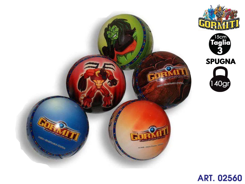 Palla Gormiti Cartoon Softball Spugna Cm15