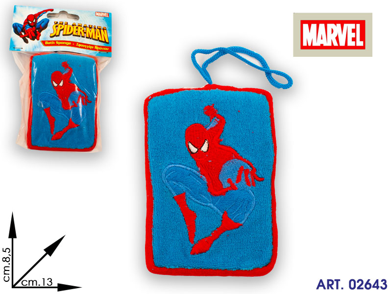 Sp000456 Spugna Spiderman Cm13x8,5