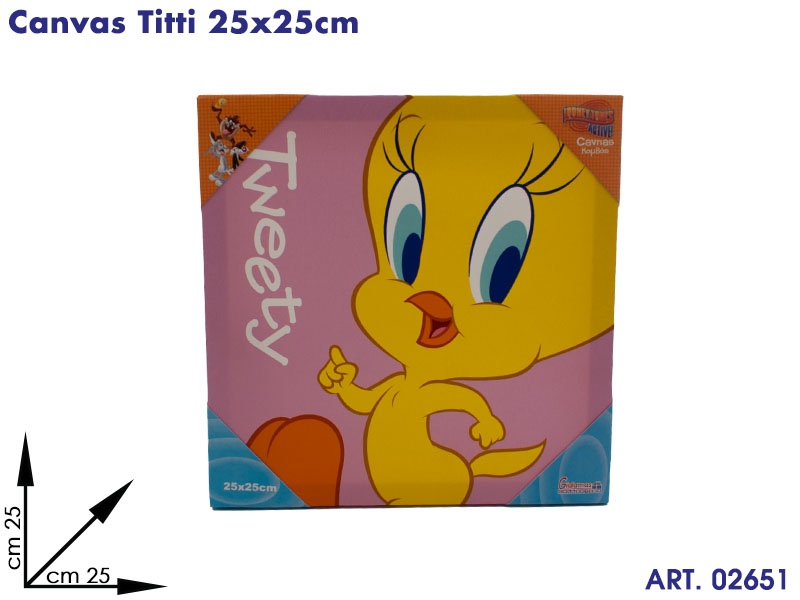 Cn 013002 Quadro Canvass Twetty Cm25x25