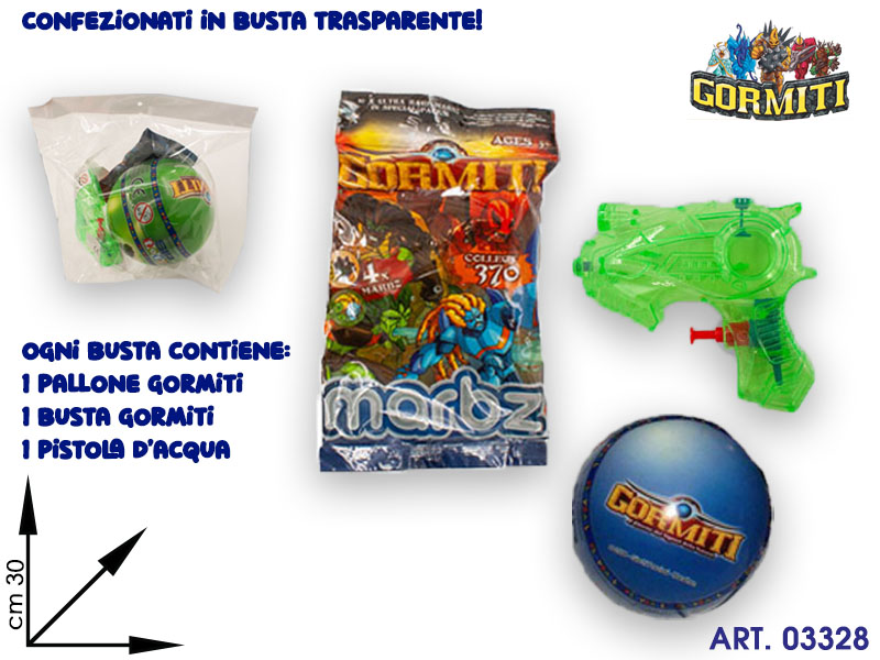 Busta 3 Giochi Gormiti Cartoons Cm30x30 95030095