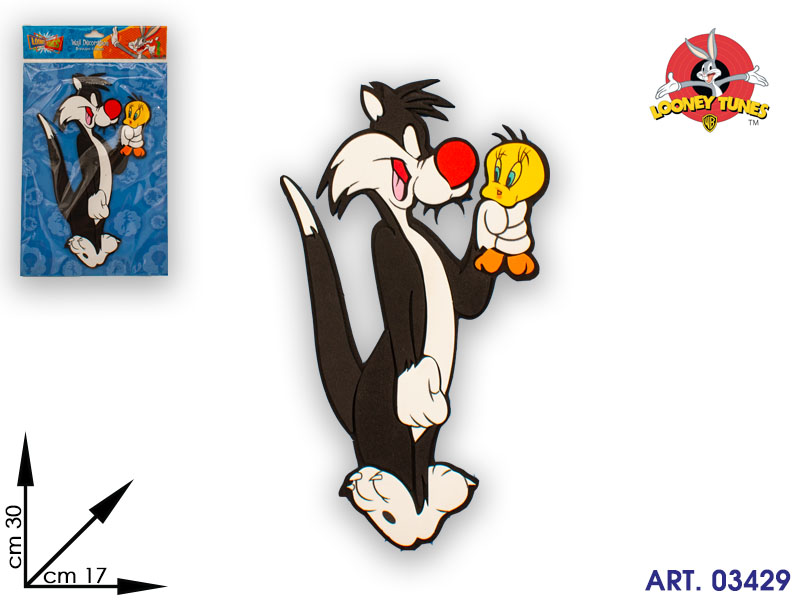 Sm041076 Decorazione Looney Tones Cm30x17