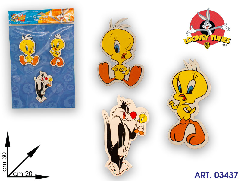Sm041041 Decorazione Looney Tunes Cm30x20