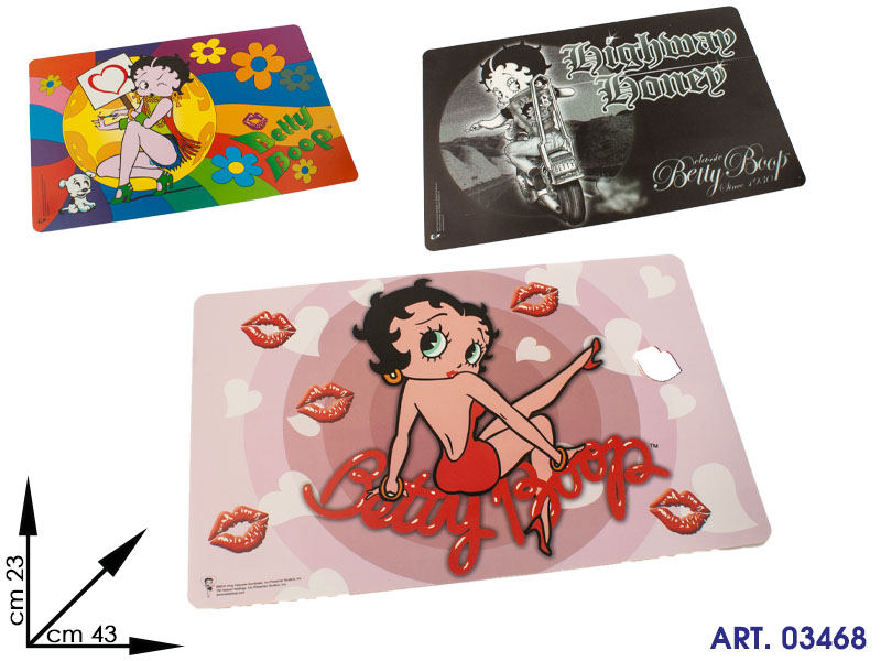 514300 960 Tovaglietta Betty Boop Min.12pz Cm43x23