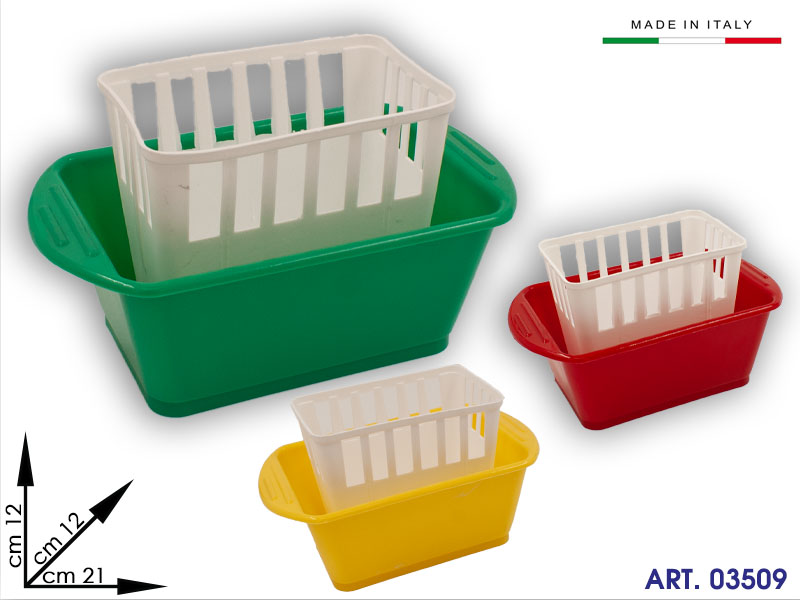00107 Scolaposate Rettangolare Cm21x12x13 39241000