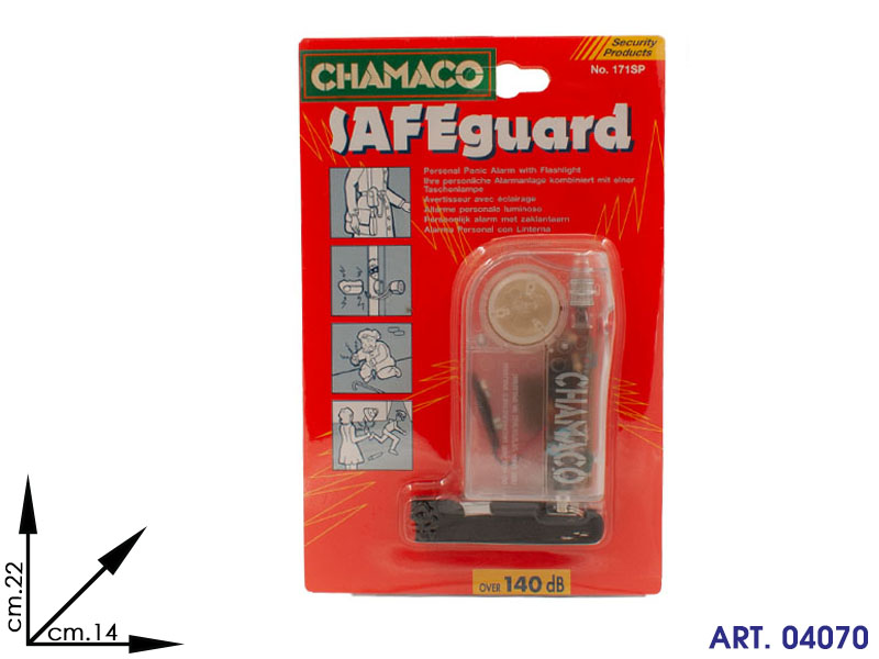 Ro 88 Blister Allarme Sicurezza C/ Luce  Cm 22x14
