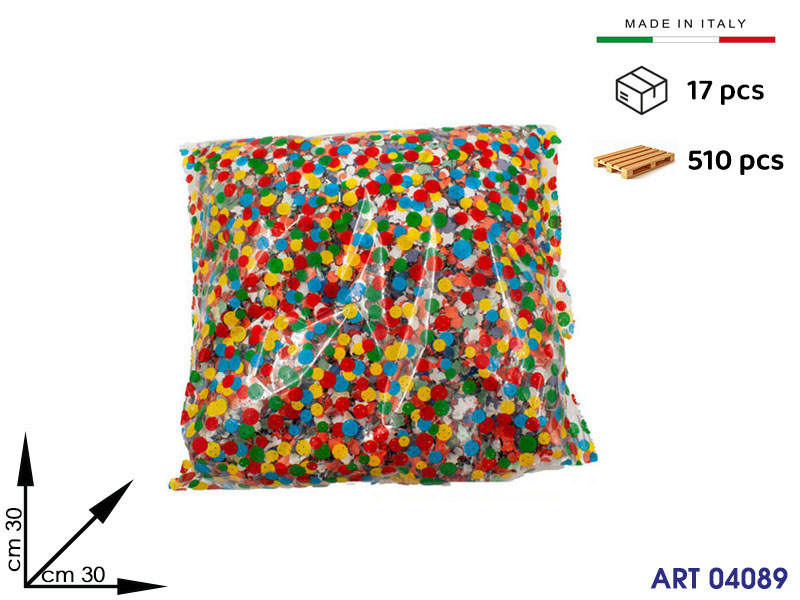Cod. Cp 500 G Busta Coriandoli Lusso (17pz) Cm 30x30