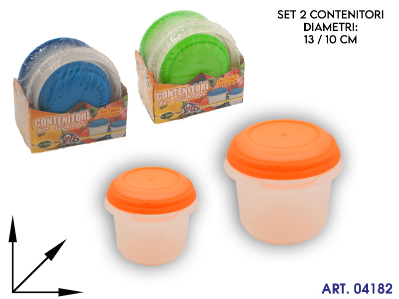 Pl54 Contenitori Plastica Rotondi Pz2 Cm14