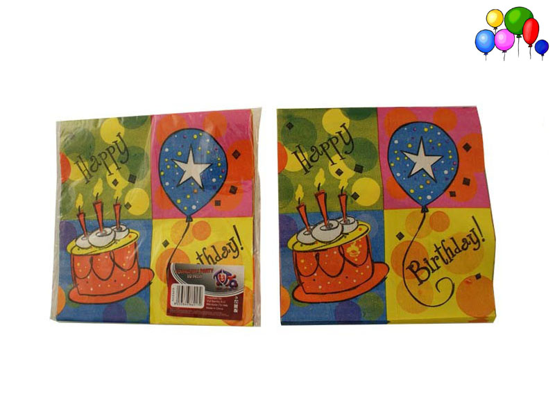 Ca175 Set 10 Tovaglioli Party Cm16,5