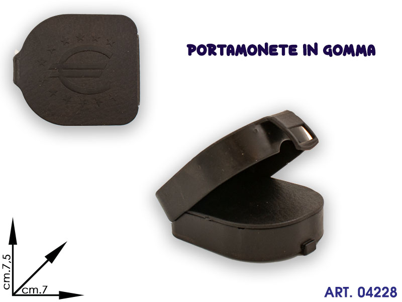 Pm 230 Portamonete Gomma Piccolo Cm7,5x7