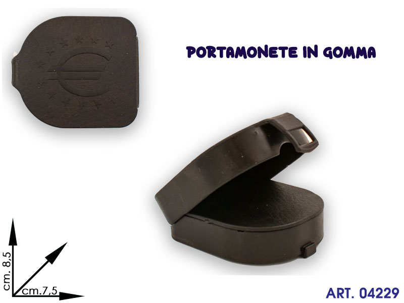 Pm 230 Portamonete Gomma Grande Cm8,5x7,5