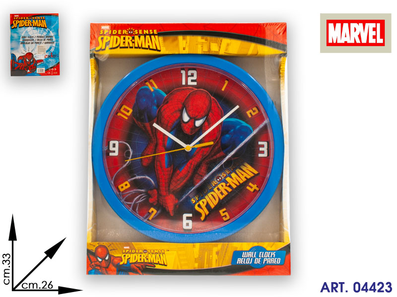 M40027 Orologio Da Muro Spiderman Cm33x26