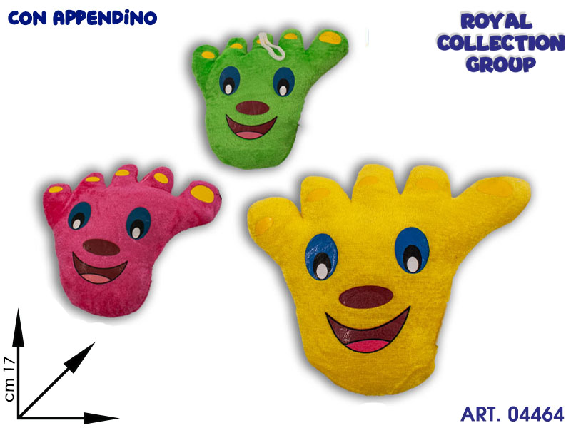 Rr 2023 Peluche Piede 3 Col Ass Cm17 95030041
