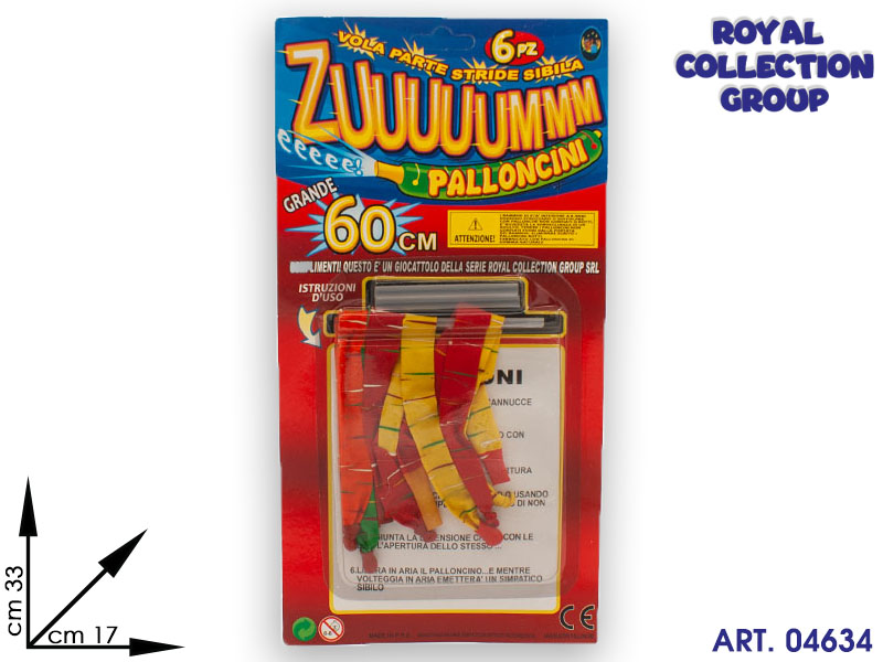A459 Blister Palloncini Zuuum Cm33x17