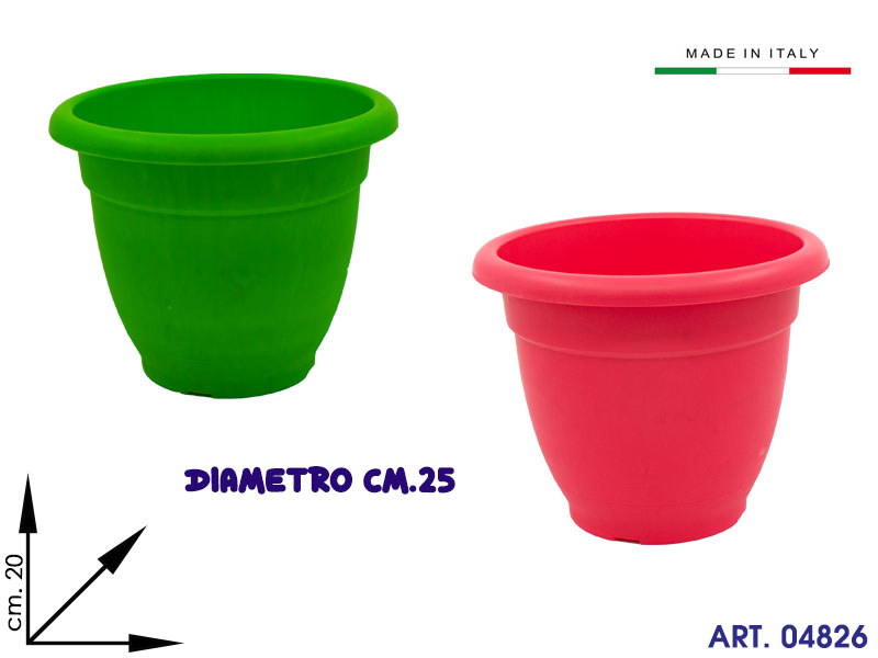 00220 Vaso D.25 H20 Col Ass