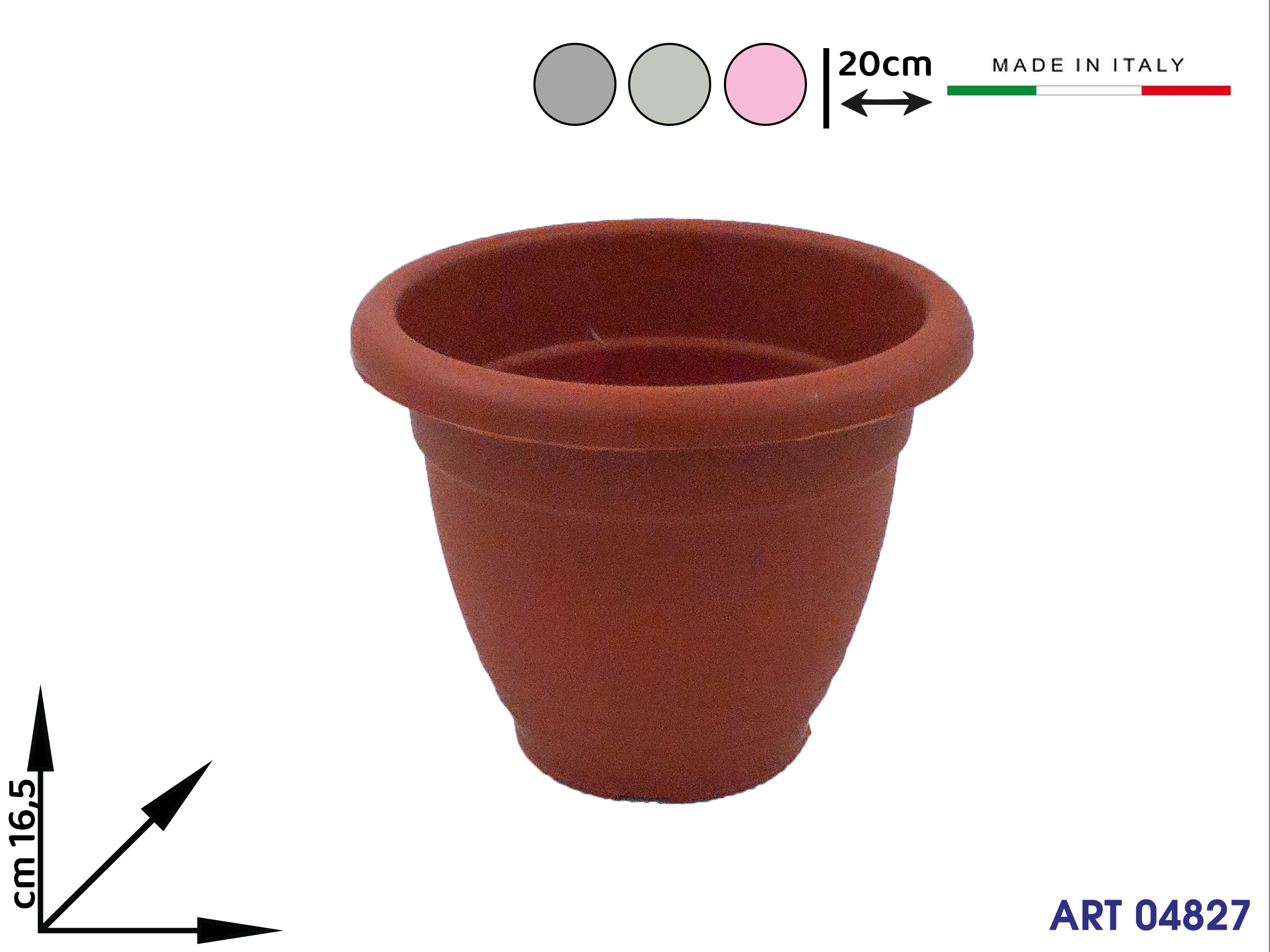 217 Vaso D.20 H16,5 Col Ass