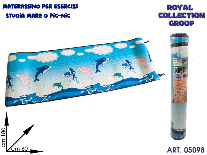 K091 Tappeto Mare -materassino Fitness  Cm 180x60