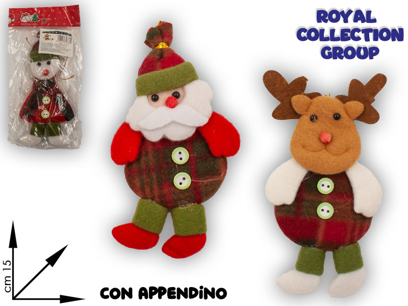 K024 Decoraz C/appendino Natalizio Cm15