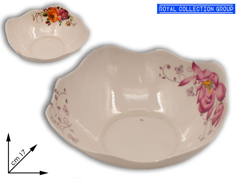 K183 Insalatiera Fiori Ass Melamina Cm17x17