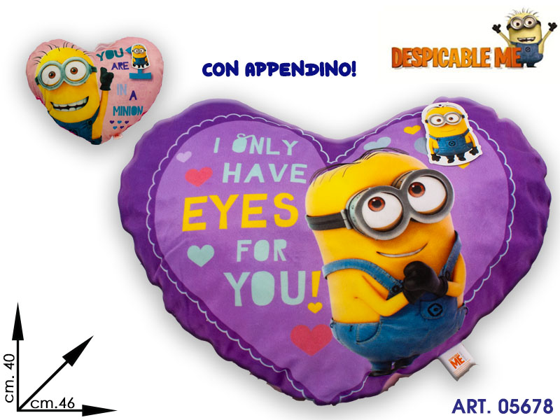 Cuore Peluche Cattivissimo Me Cm 46x40