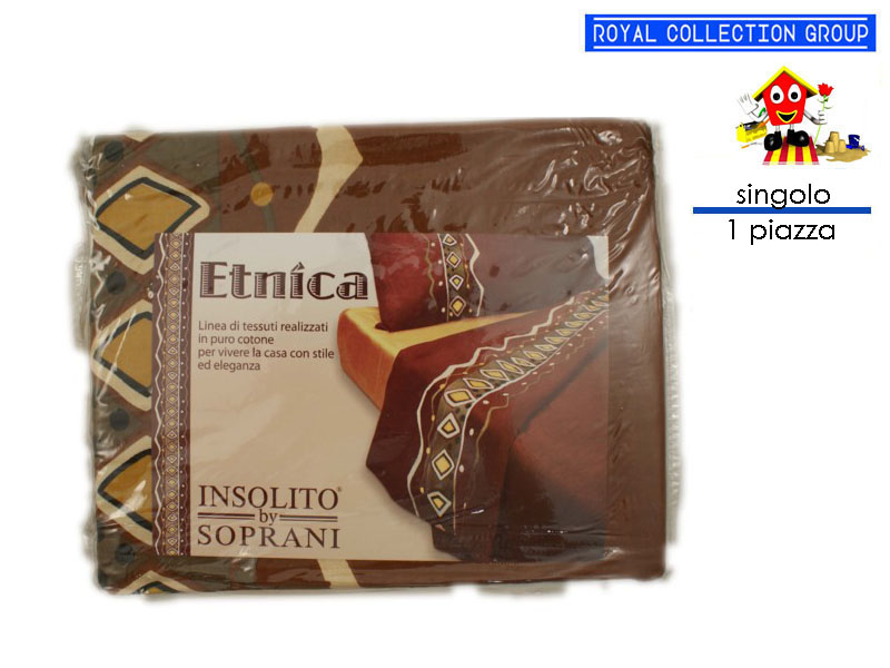 Lenzuolo Singolo Soprani Linea Etnica C/federe