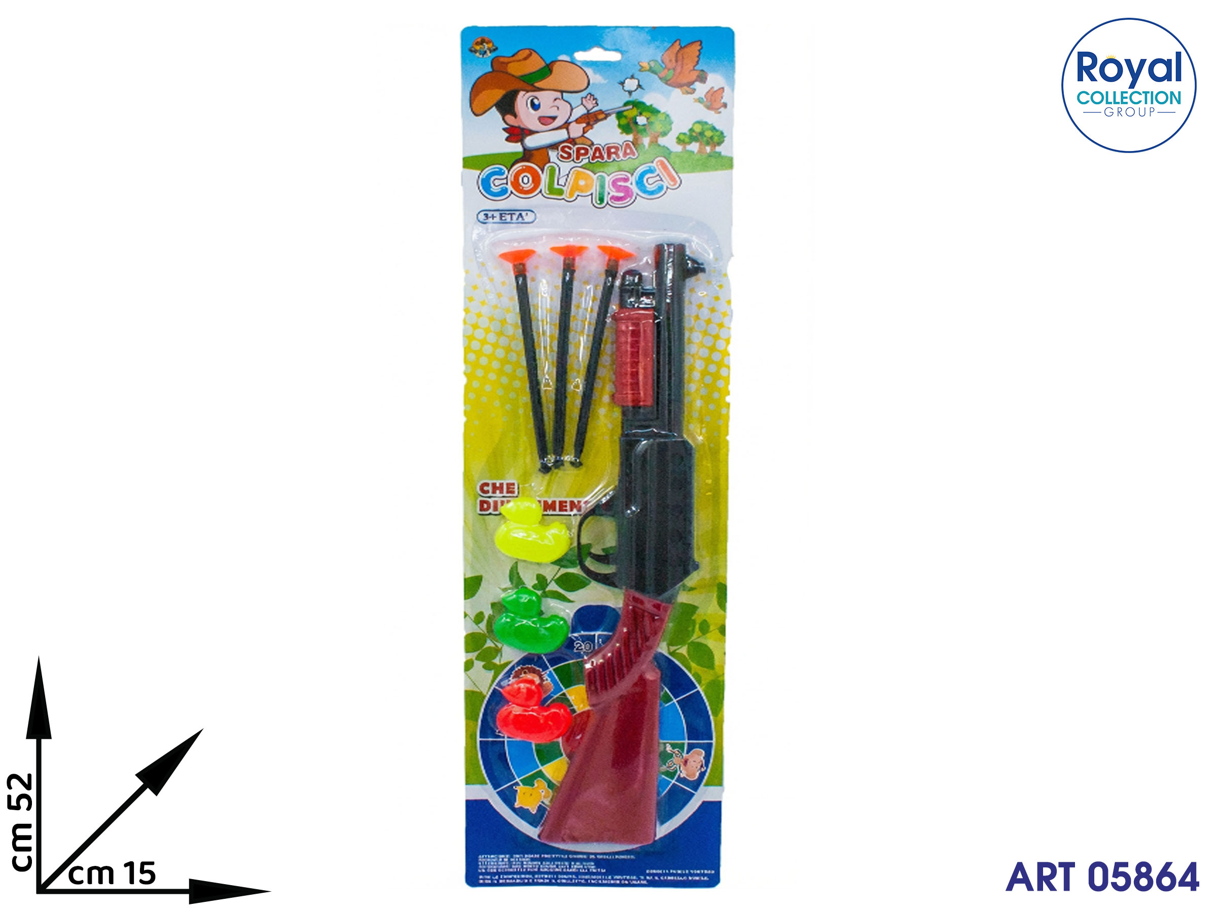 K059813 Fucile Papera C/ventose Cm52x15