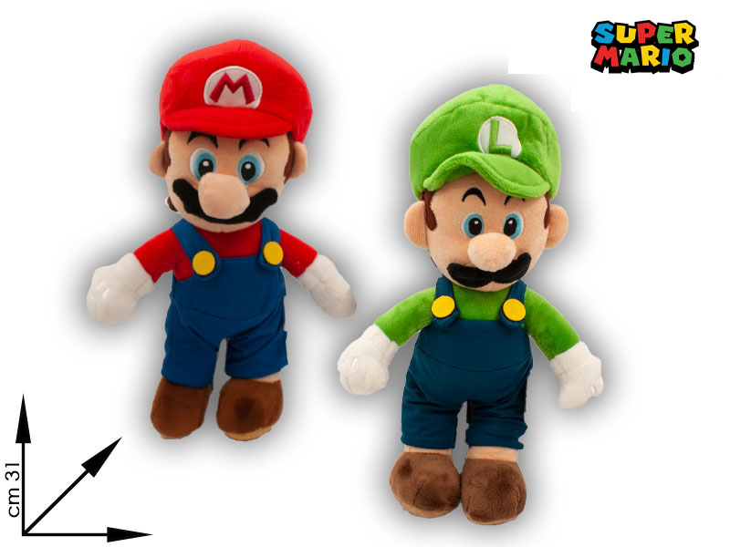 Mario Bross Peluche Tg 3 Ass  Cm 31
