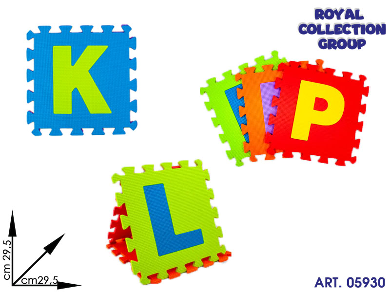 K064164 Tappeto Lettere Puzzle 8 Pz Cm29,5 95030095