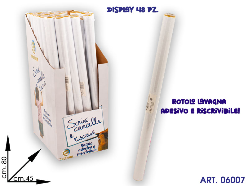 Carta Adesiva Per Pennarelli Cm80x45 Display 48pz