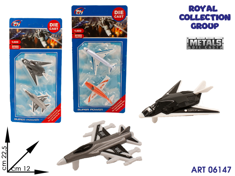 K085494 Blister Aerei Col Die Cast Cm22,5x12