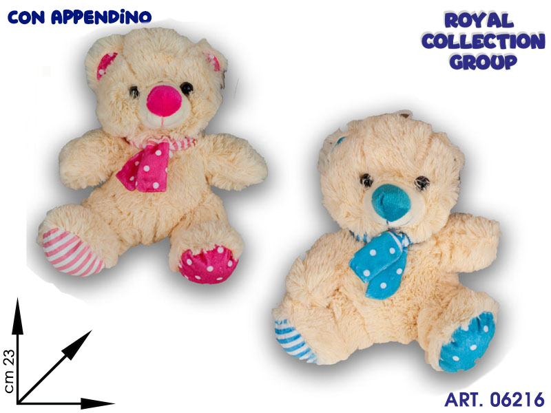 A1 16328 Orso Peluche Soft 2 Ass  Cm 23