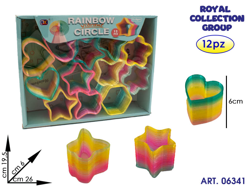 K056789  Display 12 Pz Molle Cm 6 Colorate  Cm 26x19.5