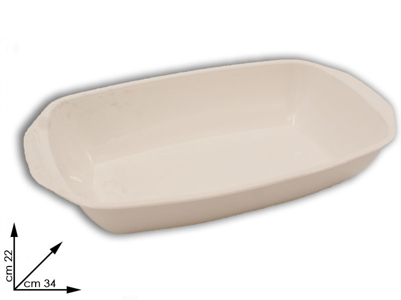 126 Vaschetta Bianca   Cm 34 X22