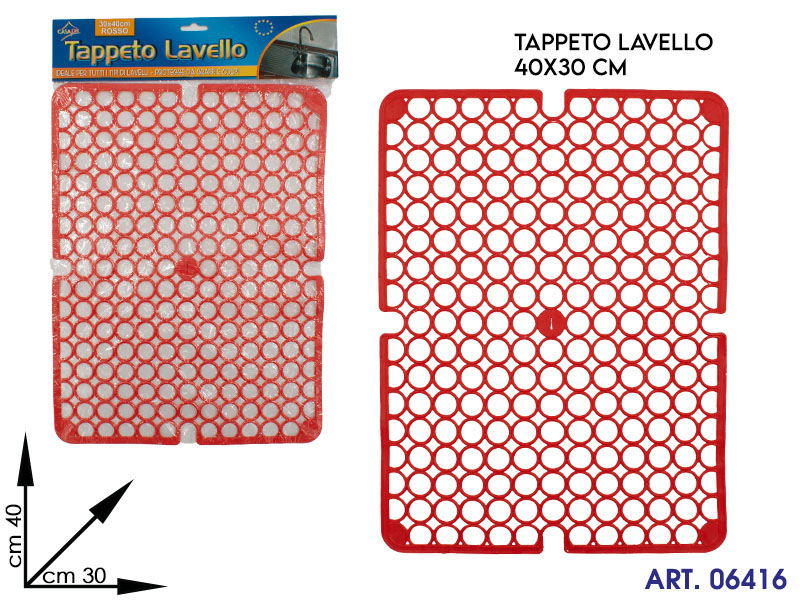 Tappeto Lavello Gomma Mis 40x30