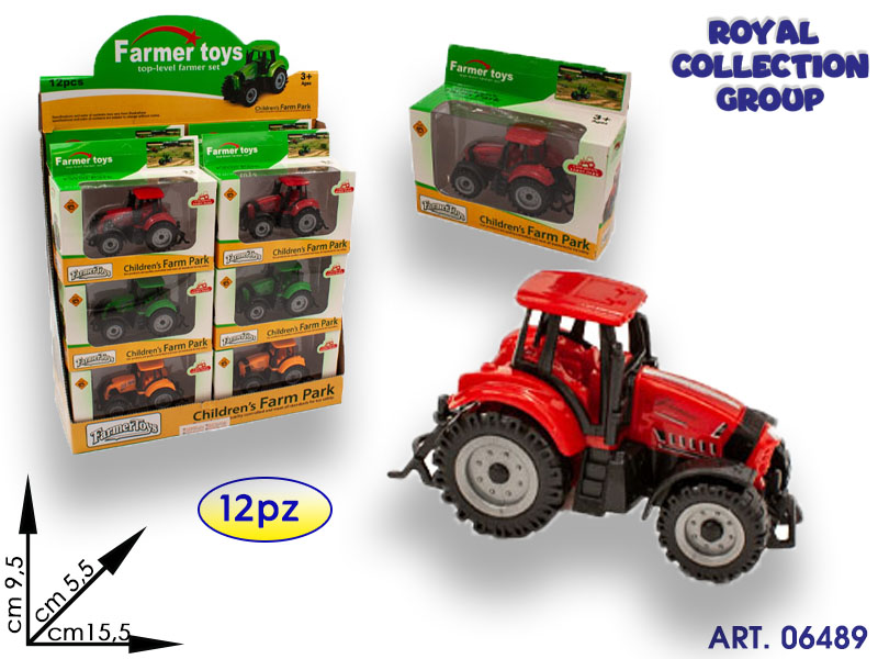 K094377 Trattore Farm Col  Display 12 Pz