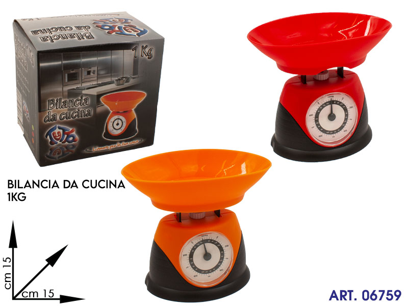 Bl06 Bilancia Cucina 1 Kg  Cm Cm15x15