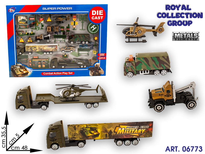 K085521 Set Combat Action  Die Cast  Cm 48x35.5