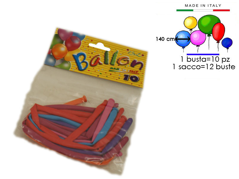 218 Sacch 10 Palloni Prestigiatore Lungh 140 Largh 5