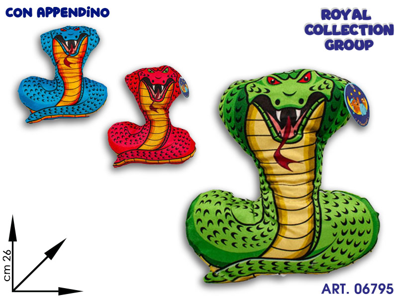 Jm8604-07 Peluche Cobra 3 Ass  Cm 26