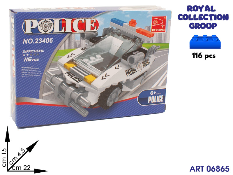 K129852  Build Costruzioni Auto Police Pz 114 23406 Cm 22x15