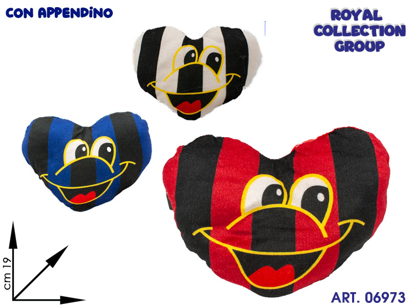 Sn31525 -rr 2085 Cuore Squadre Peluche Cm 19