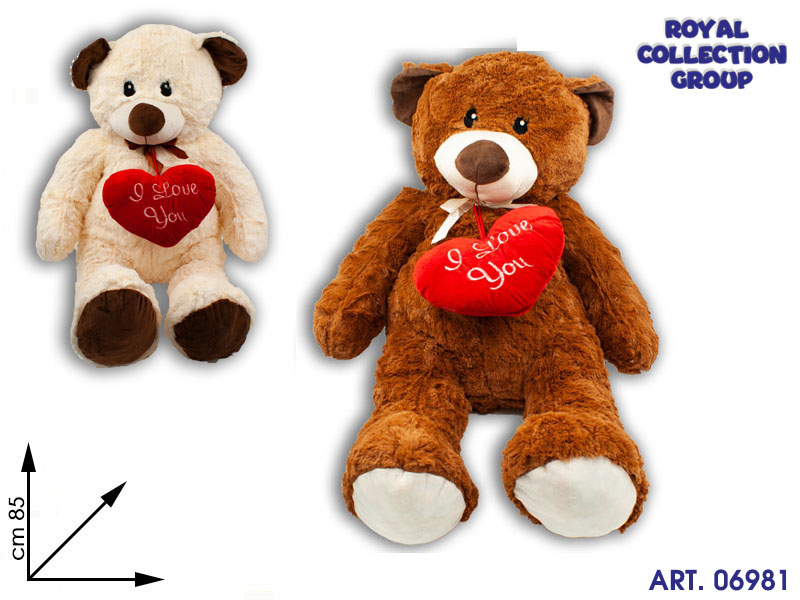 Sm31801 Orso Sofficione 2 Col Cm 85 C/cuore